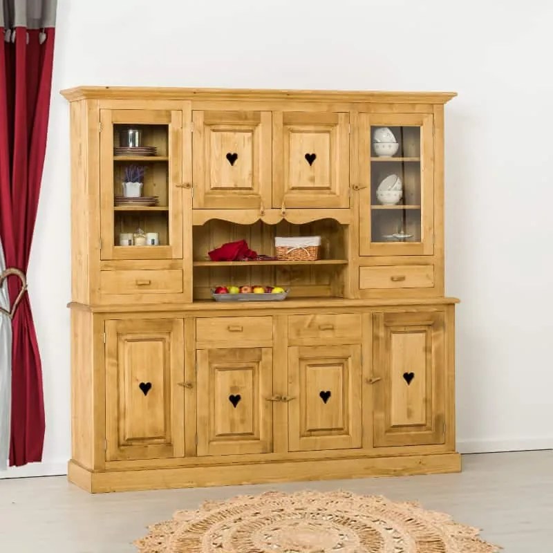 Credenza completa 8 ante (2 a vetro) e 4 cassetti - LM-C141PROMO