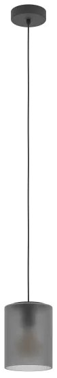 Eglo 901162 - Lampadario a sospensione con filo COLOMERA 1xE27/40W/230V grigio