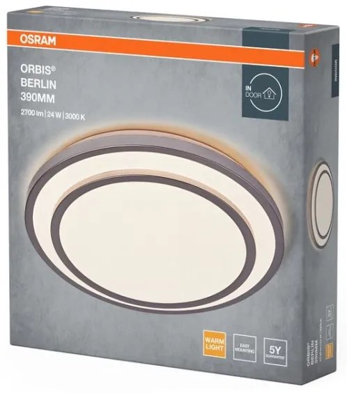 Osram - Plafoniera da soffitto ORBIS BERLIN LED/24W/230V Ø 39 cm
