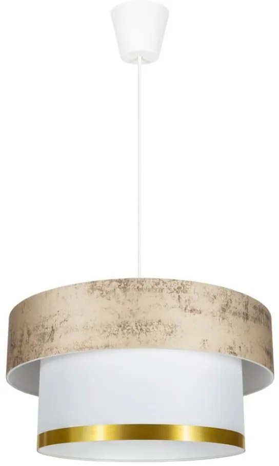 Lampadario a sospensione con filo RESSA 1xE27/60W/230V oro