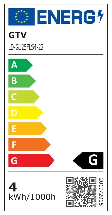 Lampadina con filamenti con intensità regolabile con luce bianca calda e presa E27, 4 W – GTV