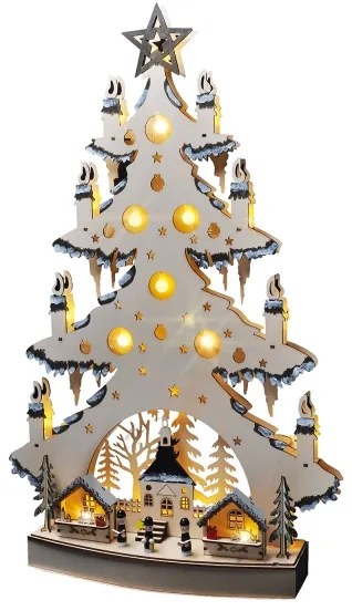 Solight 1v282 - Decorazione natalizia LED LED/2xAA/bianco caldo albero
