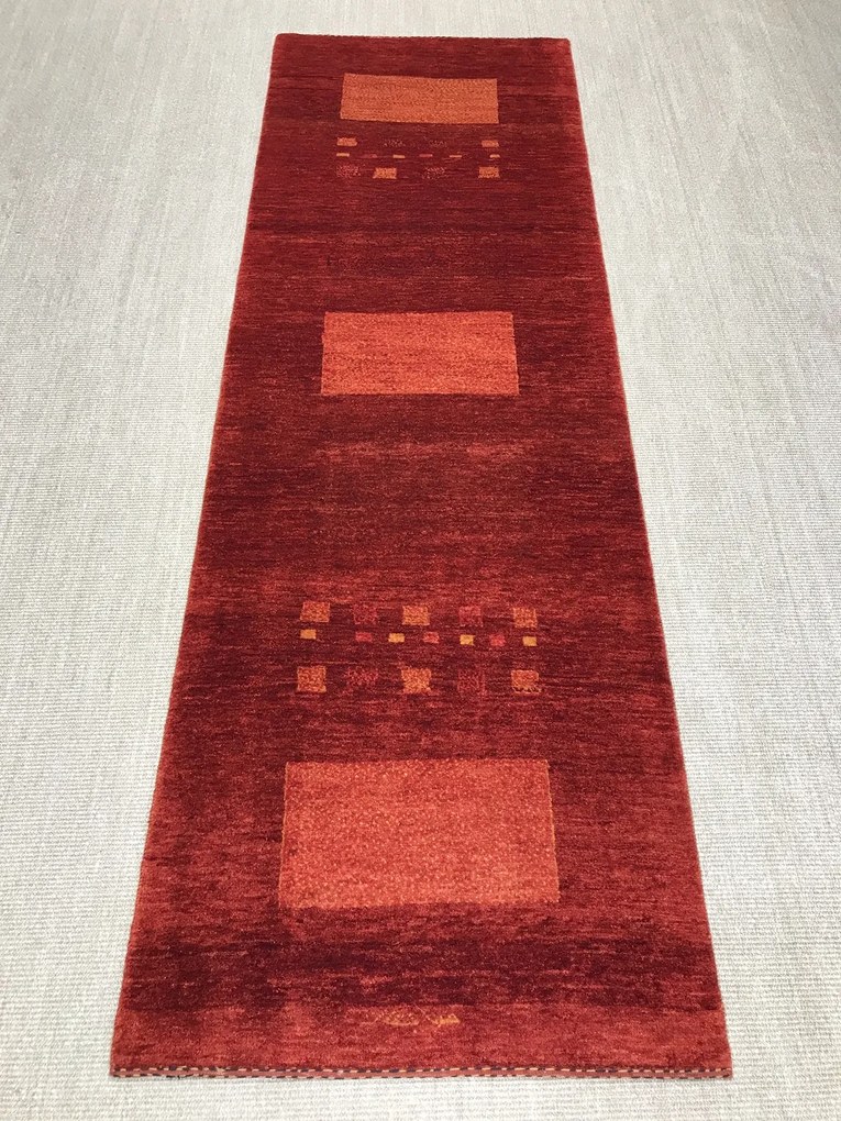 Gashguli Tappeto 270 x 90 Rosso (Iran) Annodato A Mano