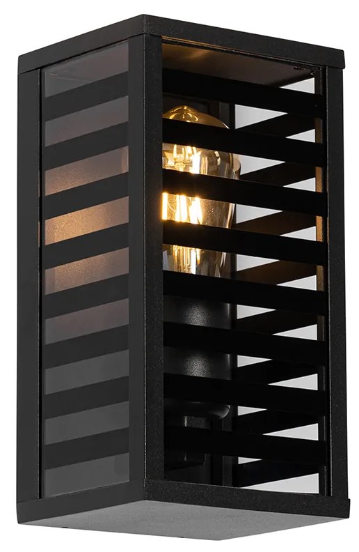 Lampada da parete esterna moderna nera 26 cm IP44 - Reims