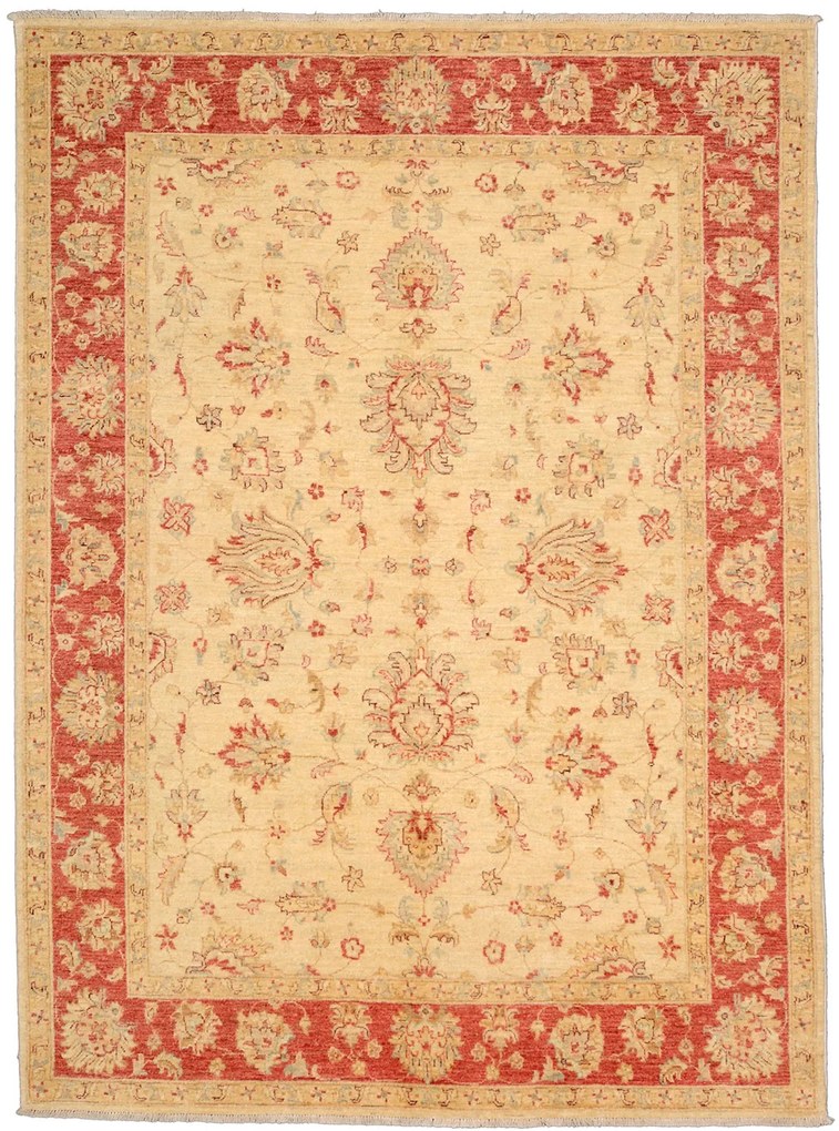 Ziegler Tappeto 170 x 230 Beige (Afghanistan) Annodato A Mano