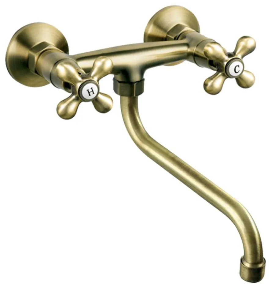 FERRO - Miscelatore per lavello/lavabo ANTICA bronzo