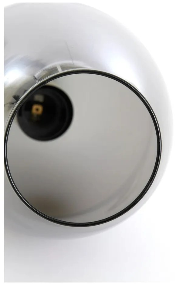 Lampadario con paralume in vetro grigio scuro-bronzo ø 35 cm Lukaro - Light &amp; Living