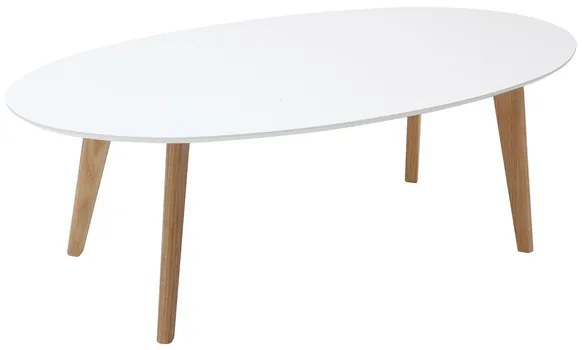 Tavolino design bianco L120 cm EKKA