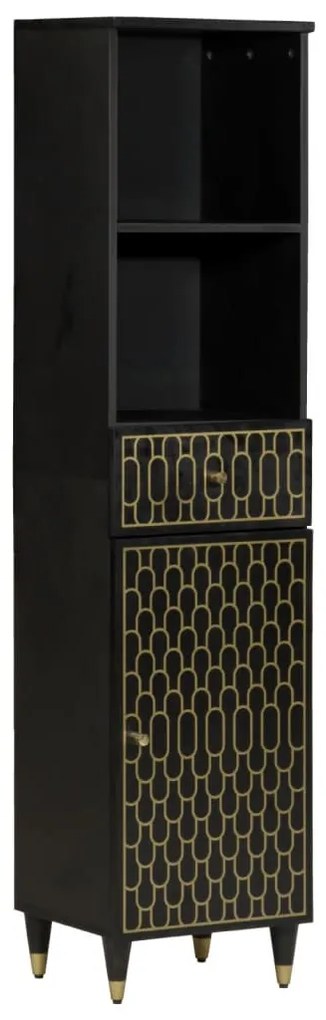 Mobile Da Bagno 38x33x160 Cm İn Legno Massello Di Mango /