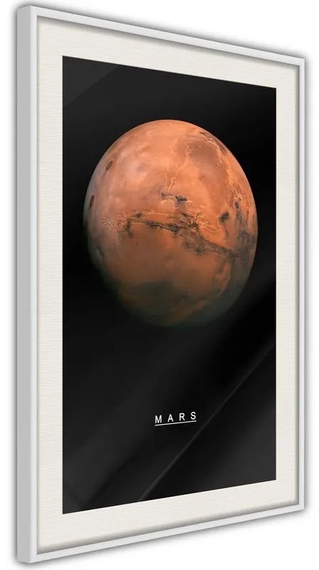 Poster  The Solar System: Mars  Cornice Quadri Cornice d'oro con passe-partout, Larghezza x Altezza Home decor 40x60