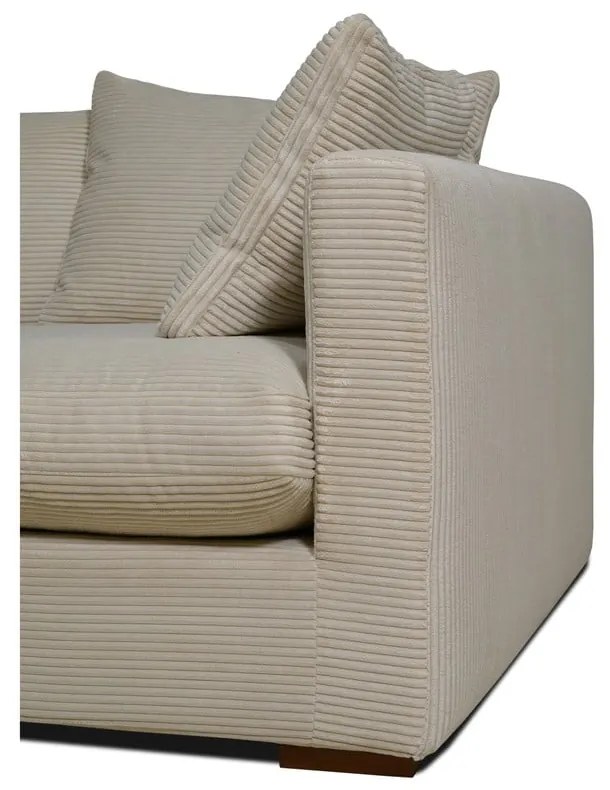 Divano in velluto a coste beige 266 cm Comfy - Scandic