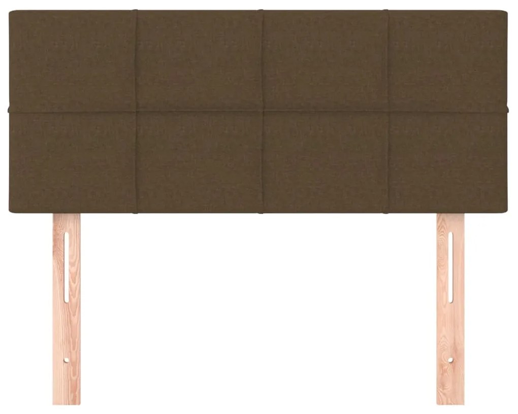 Testiera marrone scuro 80x5x78/88 cm in tessuto