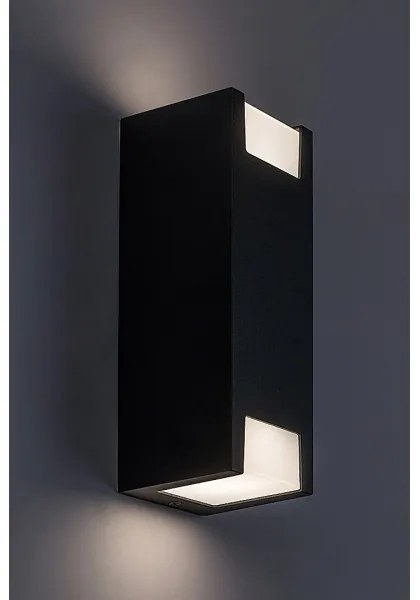 Rabalux 77055 - Applique da esterno CERNON 2xGU10/7W/230V IP44 nero