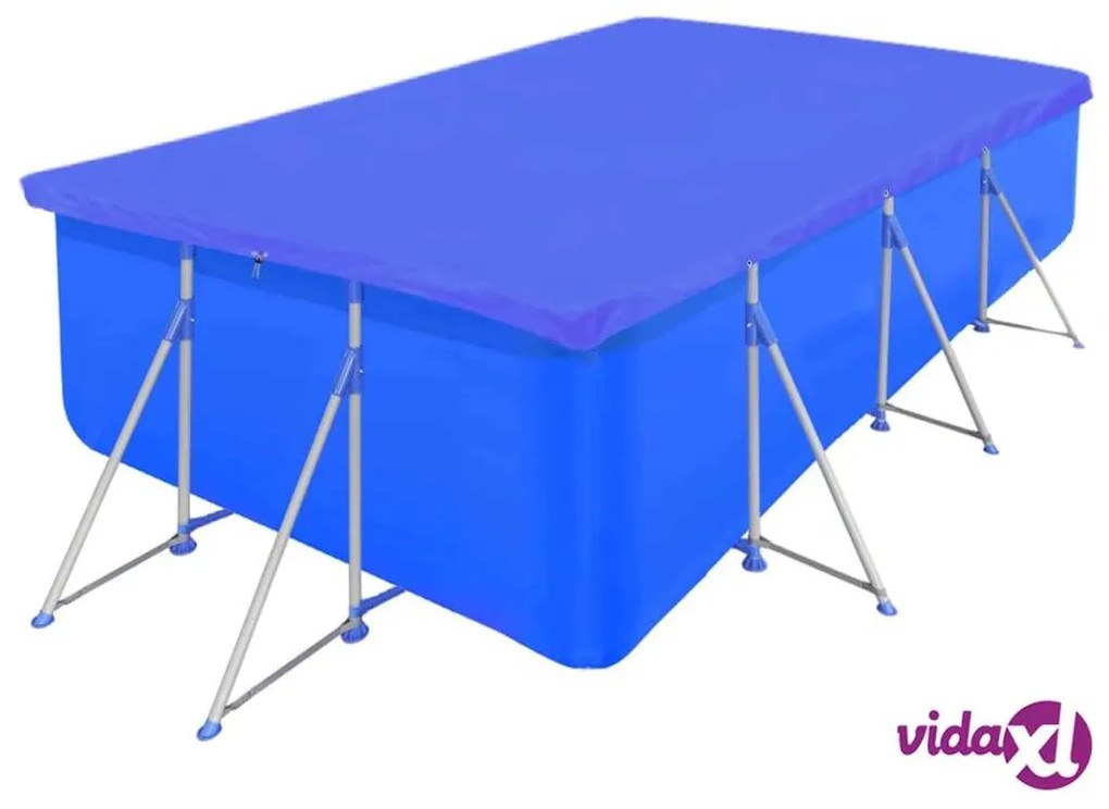 vidaXL Copertura per Piscina Rettangolare 90g/mq 394 x 207 cm