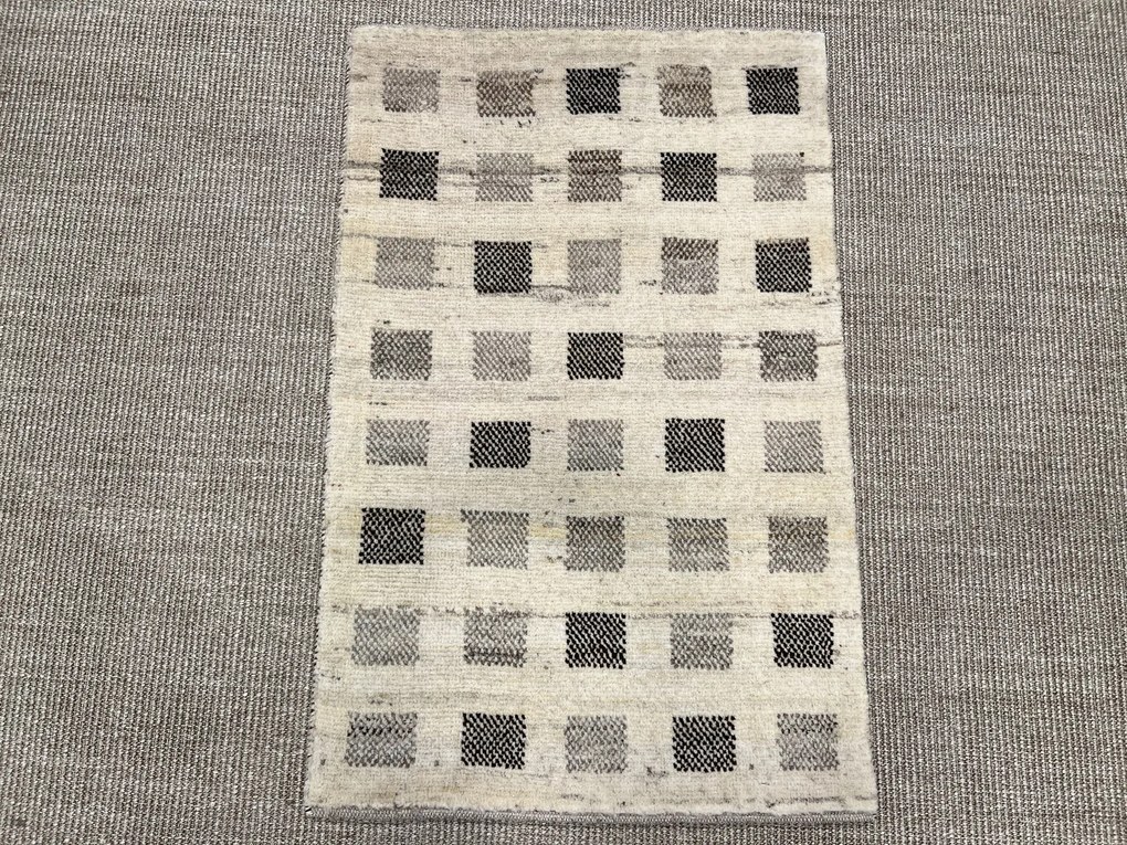 Gabbeh Tappeto persiano 90 x 60 Grigio (Iran) Annodato A Mano