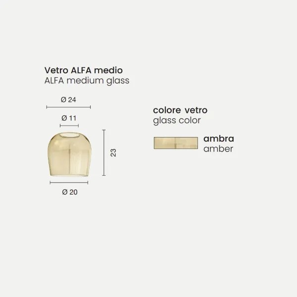 Lampada a sospensione in metallo Oro e vetri Ambra SANTOS 6 Luci Led 45 cm