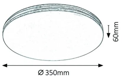 Rabalux 3347 - Plafoniera da soffitto LED OSCAR LED/18W/230V