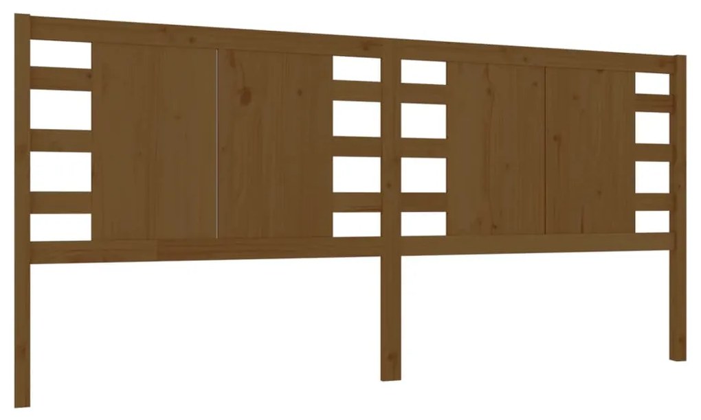 Testiera per letto miele 166x4x100 cm in legno massello di pino