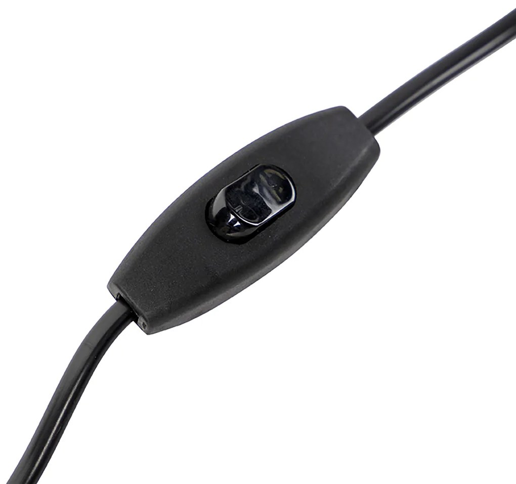 Lampada da tavolo in bronzo con paralume in tessuto marrone chiaro 50 cm - Bruut