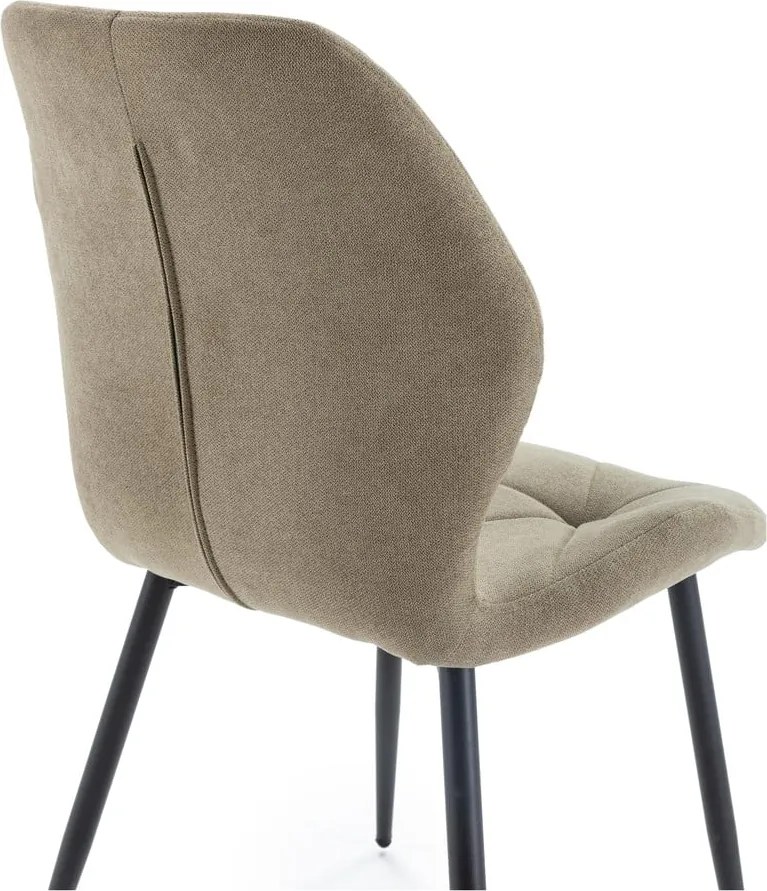 Sedie da pranzo kaki in set di 4 Luna - Marckeric