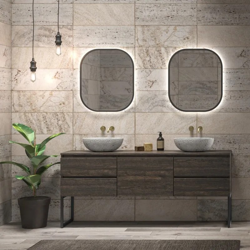 Mobile bagno a terra 180 cm con 5 cassetti SP-180P5 - KAMALU