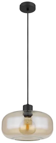 Globo 15566HA - Lampadario a sospensione con filo GIUSEPPE 1xE27/40W/230V diametro 28 cm limpido