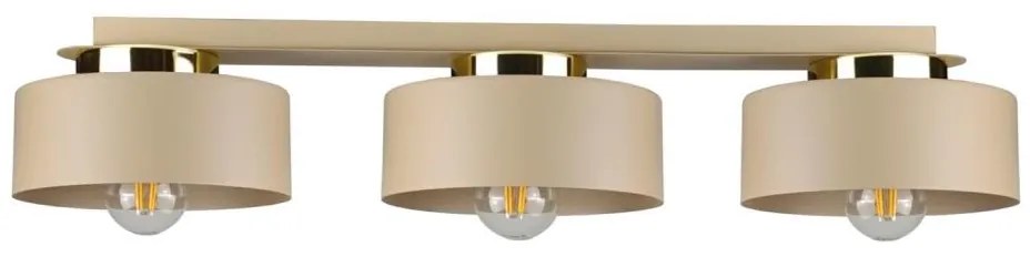 Plafoniera IGNIA 3xE27/60W/230V beige/dorato