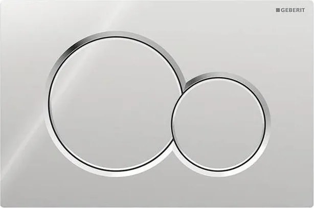 Geberit 115.770.21.5 - Pulsante di scarico Sigma01 Round 24,6 x 16,4 cm, cromo lucido