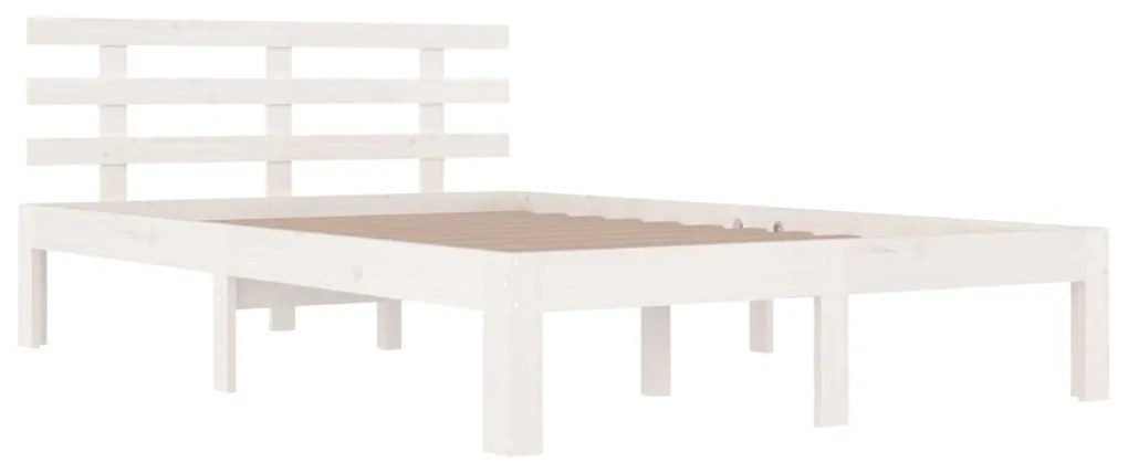 Giroletto bianco in legno massello 120x190 cm small double