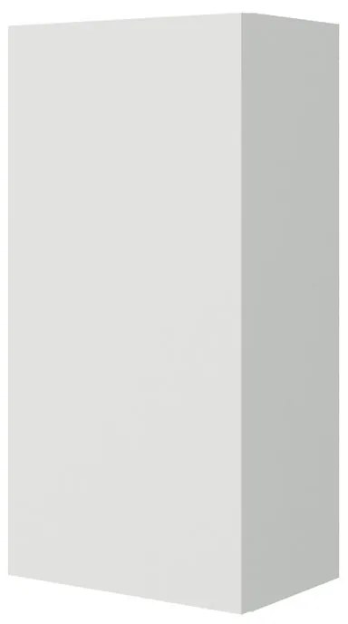 Pensile bagno Ofset grigio perla opaco in mdf, 1 anta apertura da sinistra P 15 x L 25 x H 50 cm