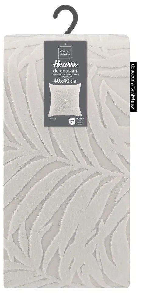 Federa decorativa in velluto 40x40 cm Natureo – douceur d'intérieur