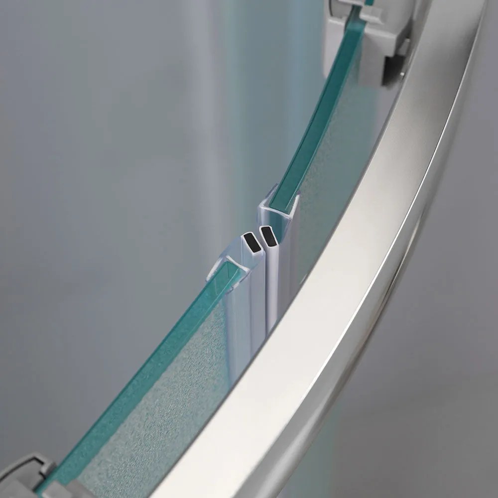 Box Doccia Semicircolare 80X80 6 Mm Cristallo Opaco | Genova