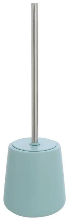 Portascopino wc in ceramica da appoggio linea Sidney turchese pastello