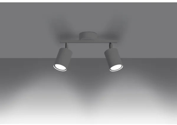 Sollux SL.1124 - Luce Spot LEMMI 2xGU10/40W/230V bianco