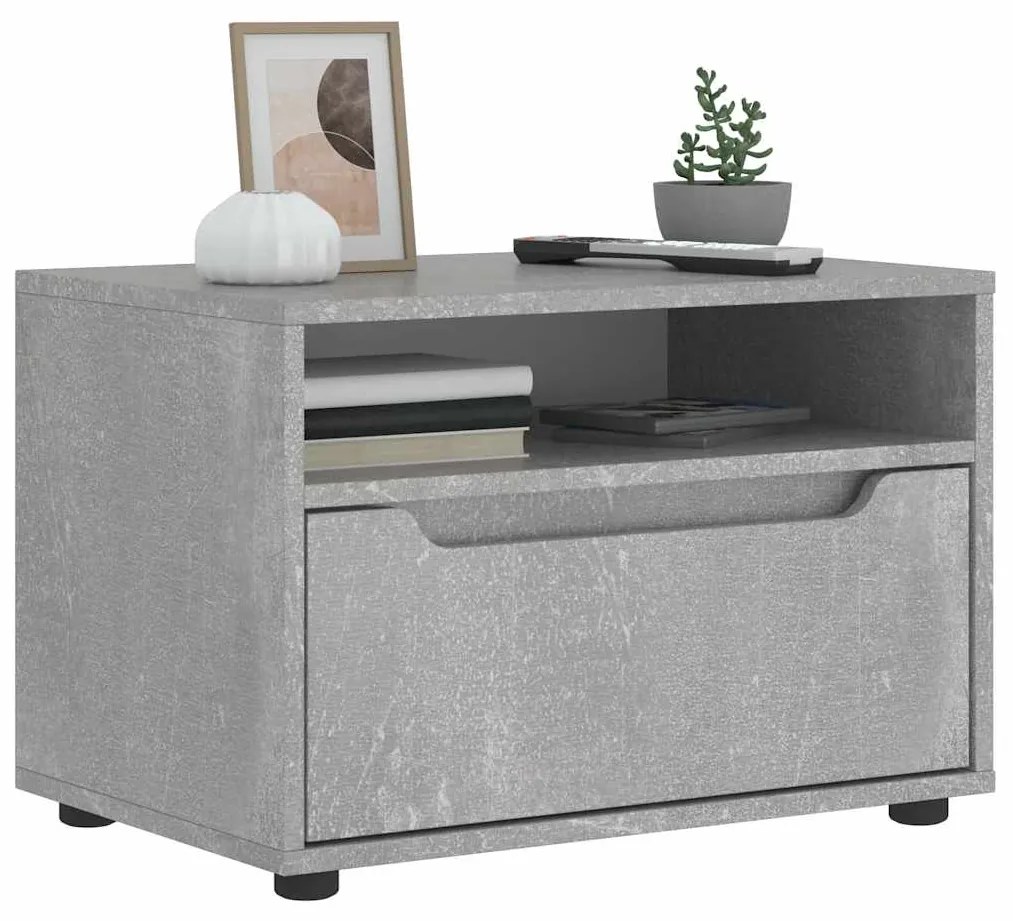 Mobile Tv Vısnes Grigio Cemento 60x40x38 Cm Legno Multistrato /