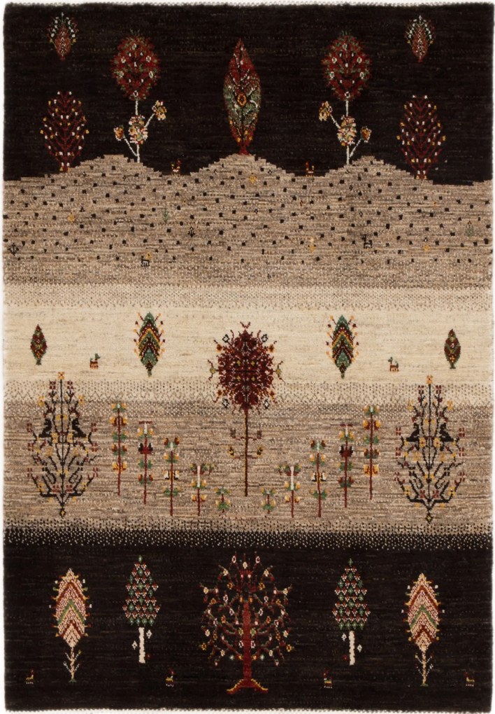 Loribaft Tappeto 110 x 160 Beige (Iran) Annodato A Mano