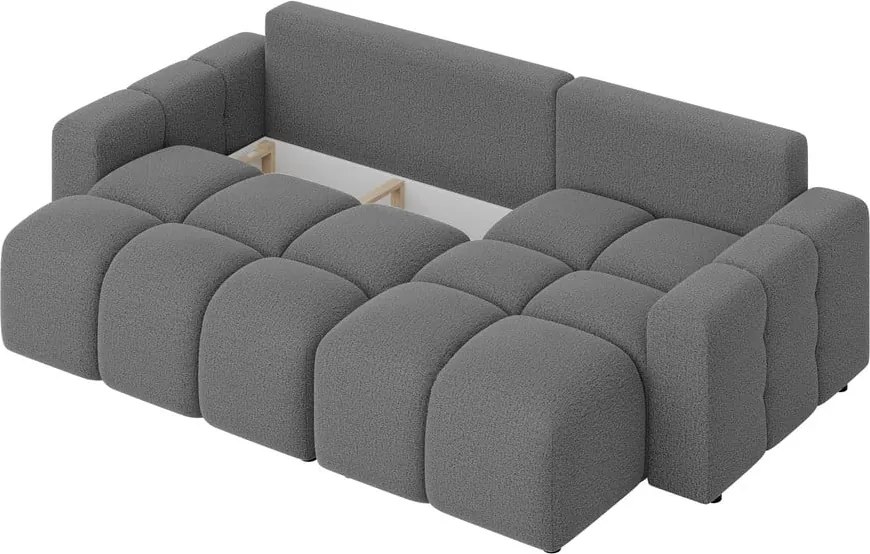 Divano angolare grigio allungabile (con composizione variabile) Luki – Ropez