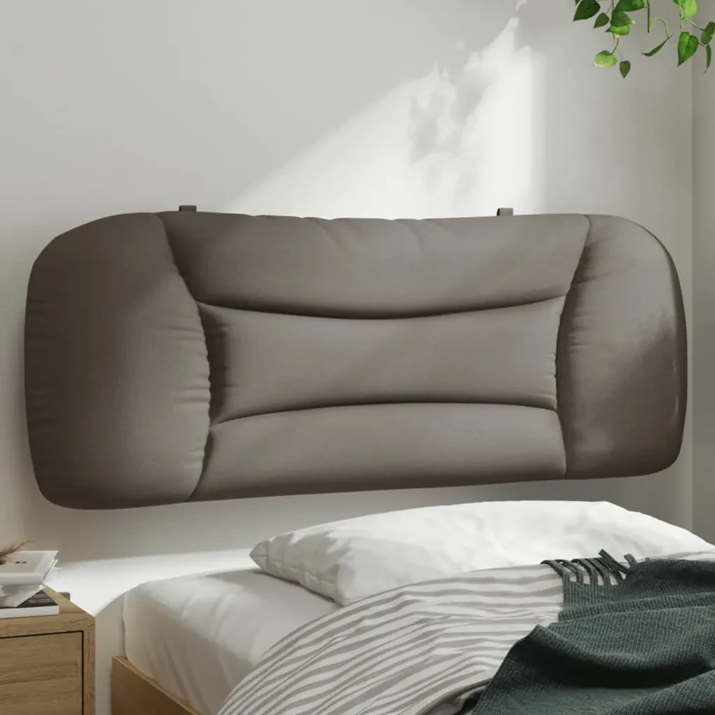 Cuscino testiera tortora 100 cm in tessuto