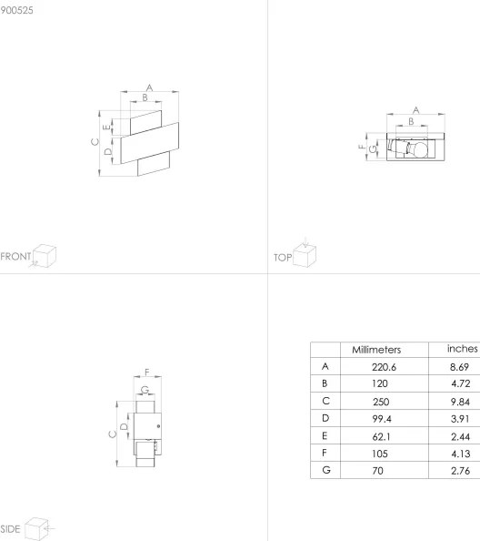 Eglo 900525 - Applique TIMPAROSSA 1xE27/40W/230V bianco