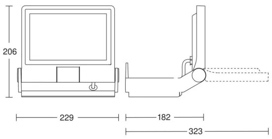 Steinel 069513 - Riflettore LED XLED PRO ONE LED/17,7W/230V IP44 antracite