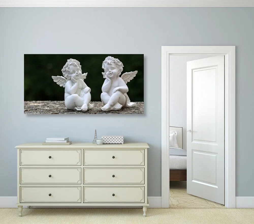 Quadro su tela – Coppia di piccoli angeli