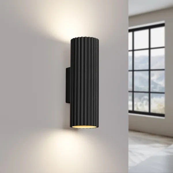 Sollux SL.1649 - Applique KARBON 2xGU10/10W/230V nero