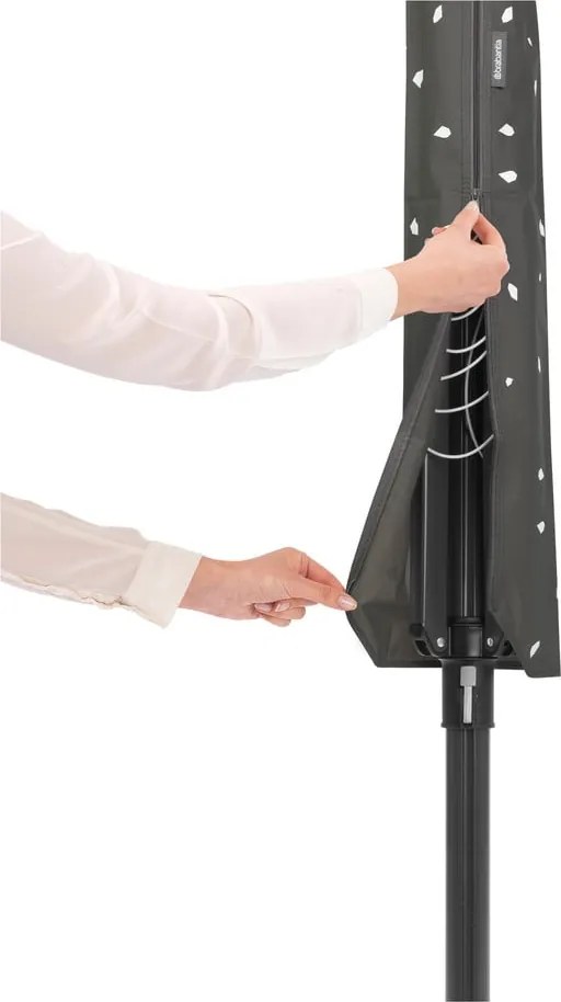Stendino da giardino color antracite 50 m Lift-O-Matic – Brabantia