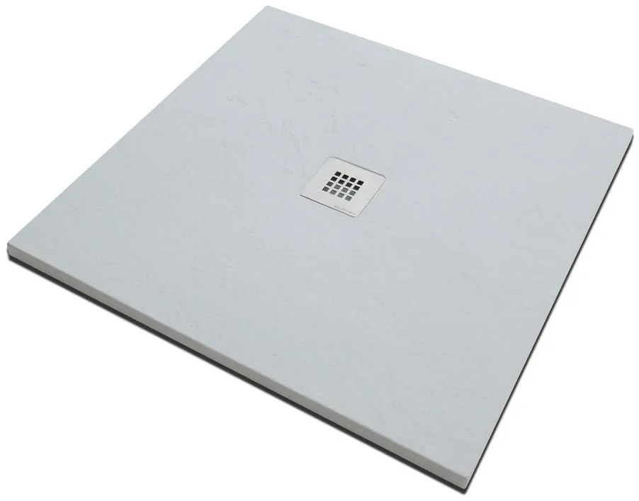 Piatto Doccia Solidstone Pietra Mineral Marmo Bianco H2.8cm