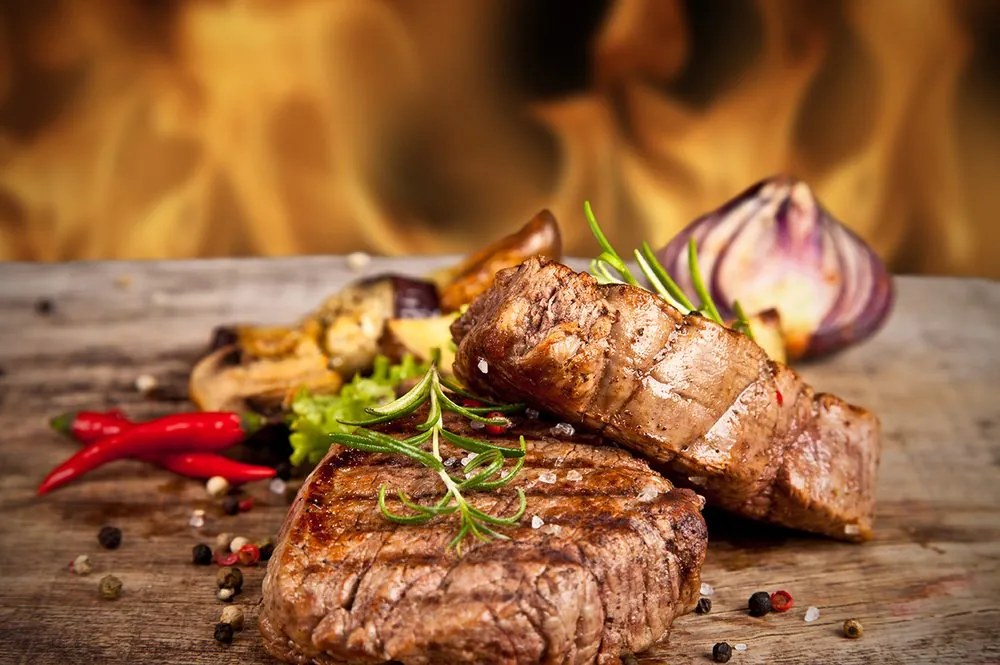 Carta da parati – Bistecca di manzo alla griglia