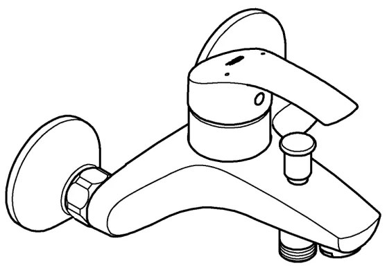 GROHE 33300002 - Miscelatore per vasca EUROSMART DN 15 cromo lucido