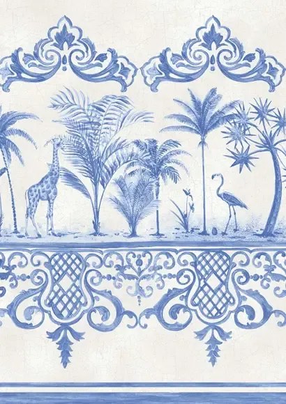 Bordüre Rousseau von Cole & Son - Cobalt Blue