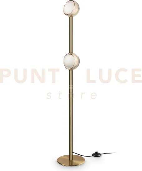 Bloom lampada da terra a led 3000k 11w 1400 lm colore ottone h.169,5cm