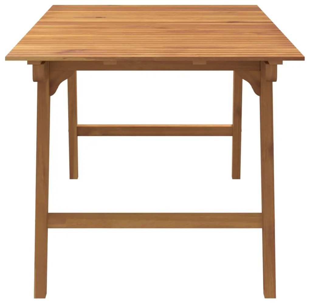 Tavolo da giardino 150x90x75 cm legno massello di acacia