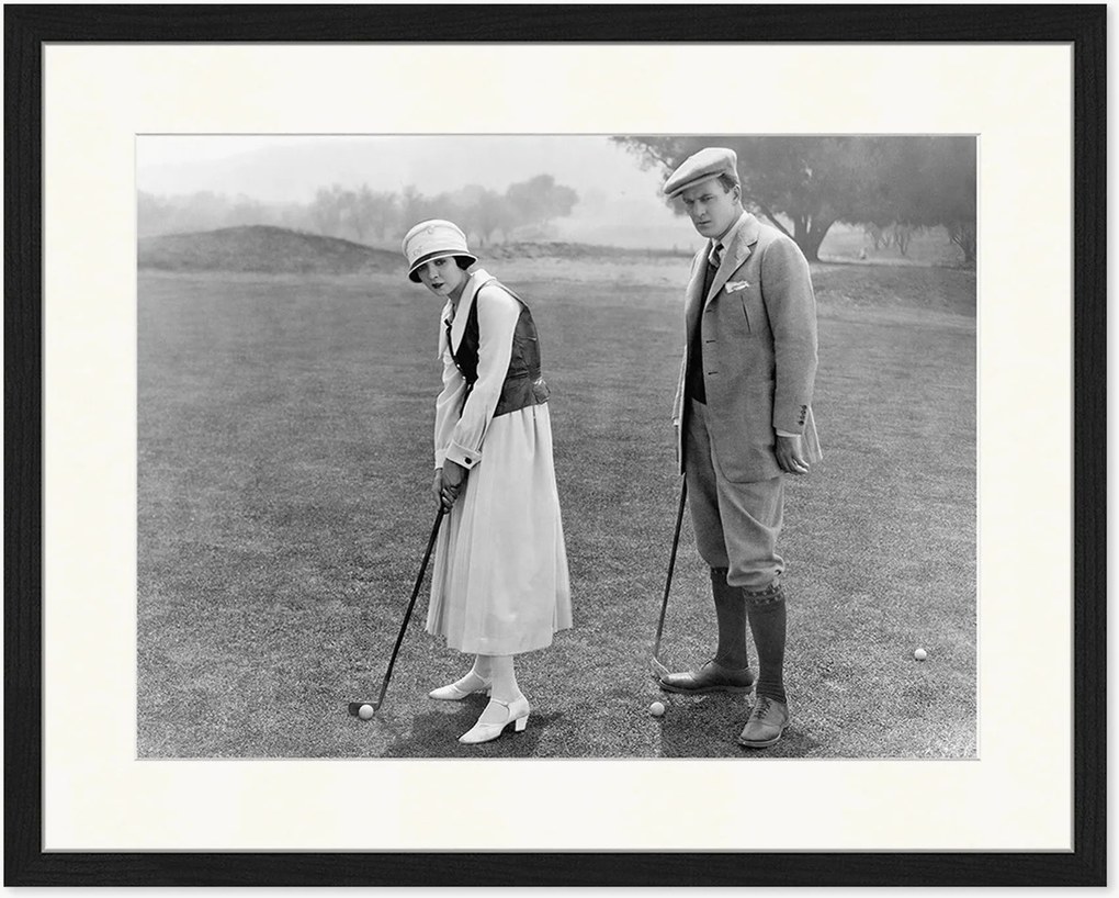 Foto incorniciata Couple Golf, varie misure